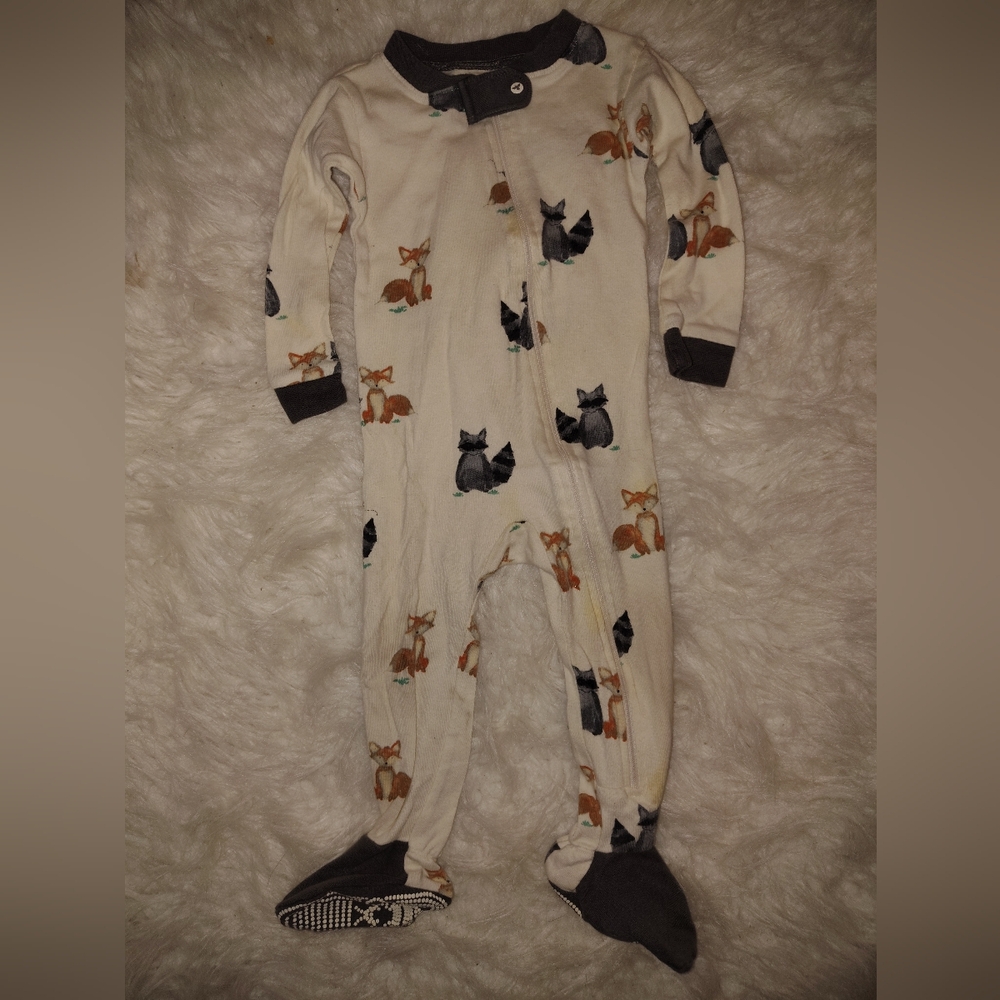 Burt's Bees Baby Cream Animal Print Footie